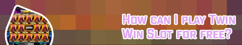 Twin win slot machine